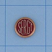 Half Inch Insert / Emblem Sergt - 2471