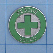 Enameled Rescue Squad Cross Emblem - 2582