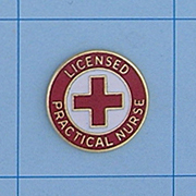 Licensed Practical Nurse Emblem with Cross - 3476