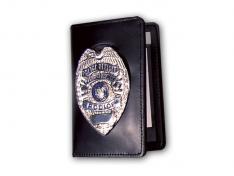 Duty Leather Book Style Case with Double ID and Outside Mount Style 98-ABA