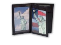 4 in 1 Dress Leather Badge and Double ID Case Style 1005-AF