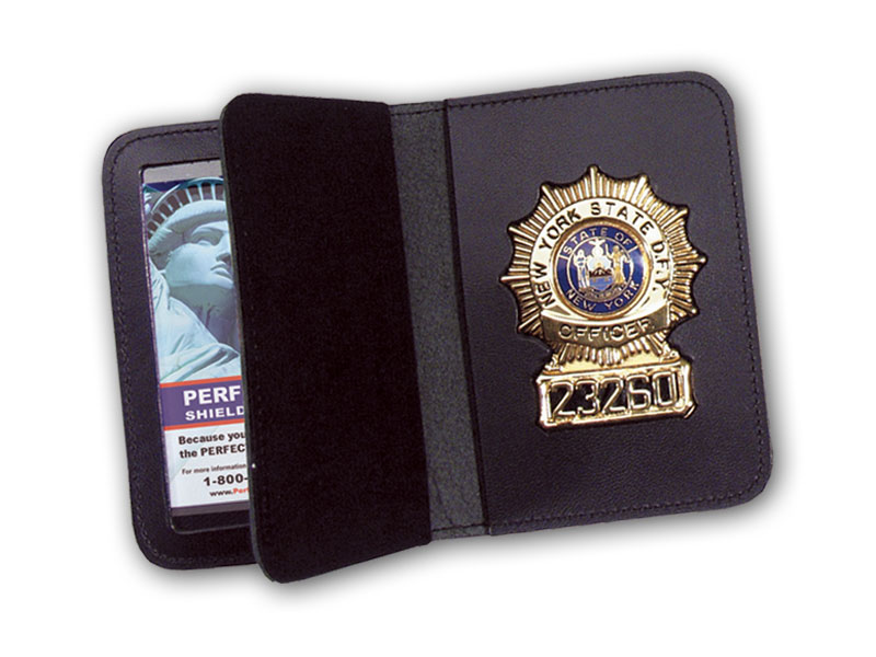 Duty Leather Book Style Double ID & Badge Case Style 100-BA