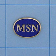 MSN Emblem with Enameled background - 10386
