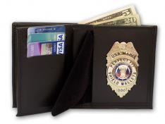 Badge and Double ID Bifold Wallet Style 118-A