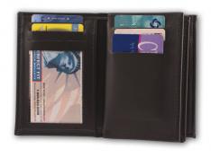 Bifold Badge Wallet with Double ID and CC Slots Style 125-A