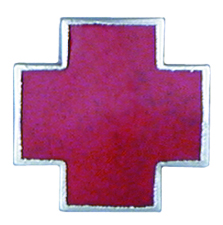 Red Enamel Cross Emblem - 1898