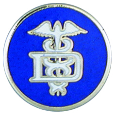 Round Caduceus Emblem - 2178