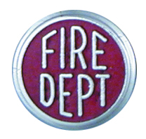Half Inch Insert / Emblem Fire Dept - 2478