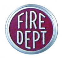 Half Inch Insert / Emblem Fire Dept - 2478