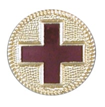 Red Cross Plain Background - 2545