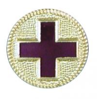 Red Cross Plain Background - 2545