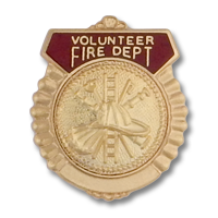 Volunteer Fire Dept Shield emblem 2733