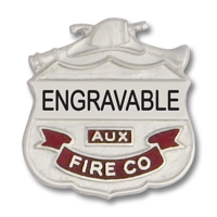 Aux Fire Dept shield emblem 3011