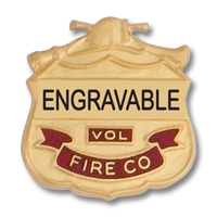 Vol Fire Co shield emblem 3012