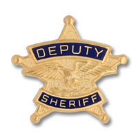Five point star Deputy Sheriff emblem 3112