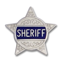 Five point star Sheriff emblem 3263
