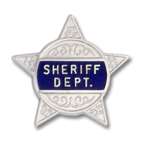 Five point star Sheriff Dept. emblem 3264