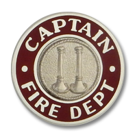 Captain Fire Dept collar insignia 3273