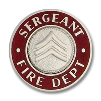 Sergeant Fire Dept collar insignia 3275