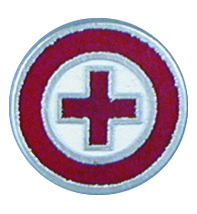 Half Inch Emblem Green Cross / Rim - 3580