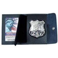 Duty Leather Badge and Double ID Case Style 4001-A