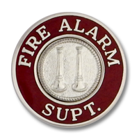 Fire Alarm Supt. collar insignia 4089
