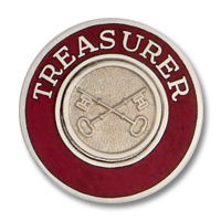 Treasurer collar insignia 4109