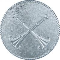 Cap Badge with 2 Crossed Horns - 4212F