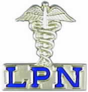 LPN Caduceus Emblem Style 4393