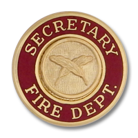 Secretary Fire Dept. collar insignia 4459