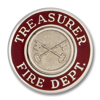 Treasurer Fire Dept. collar insignia 4460