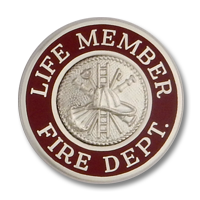 Life Member Fire Dept. collar insignia 4465