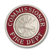 Commissioner Fire Dept. collar insignia 4587