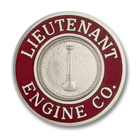 Lieutenant Engine Co. collar insignia 4624