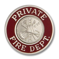 Private Fire Dept. collar insignia 4675