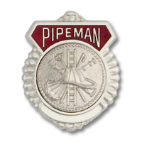 Pipeman Shield emblem 4764
