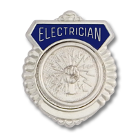 Electrician Shield emblem 4767