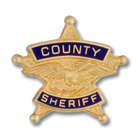 Five point star County Sheriff emblem 4800
