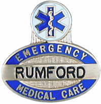 Engraveable Medical Service Star of Life Top Emblem by Hook Fast Specialties, Inc <br>7/8" by 7/8"