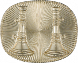 Oval Captain Badge with 2 Horn A-28811