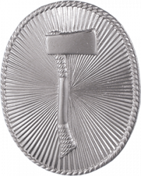 Cap Badge with Fire Ax Design A-28916L