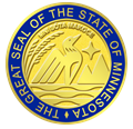 Great Seal of the State of Minnesota Enameled Rim