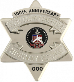 Six Point Star Badge with applied panel above and below the seal with wizard numbers below bottom pa