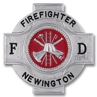 2" round badge with cross panels B1318