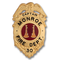 Eagle Topped Badge Style B-319