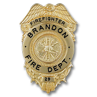 Eagle Topped Badge Style B-5119