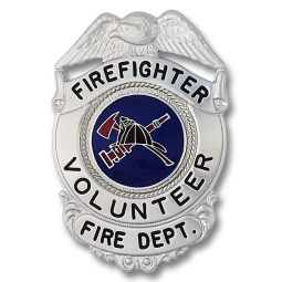 Quick Ship Eagle Topped Badge QS-B5414