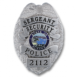 Applied Panel Eagle Topped Badge B7319A