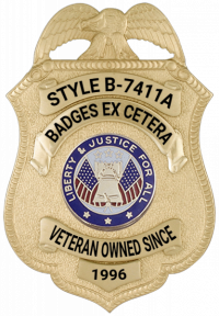 Eagle Shield Badge w/ Applied Panels B-7411A