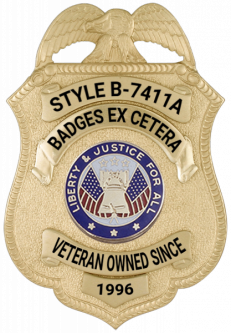 Eagle Shield Badge w/ Applied Panels B-7411A